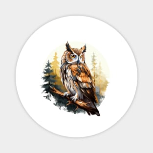 Great Horned Owl Magnet